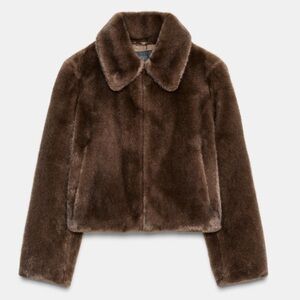 Zara Luxurious Faux Fur short coat